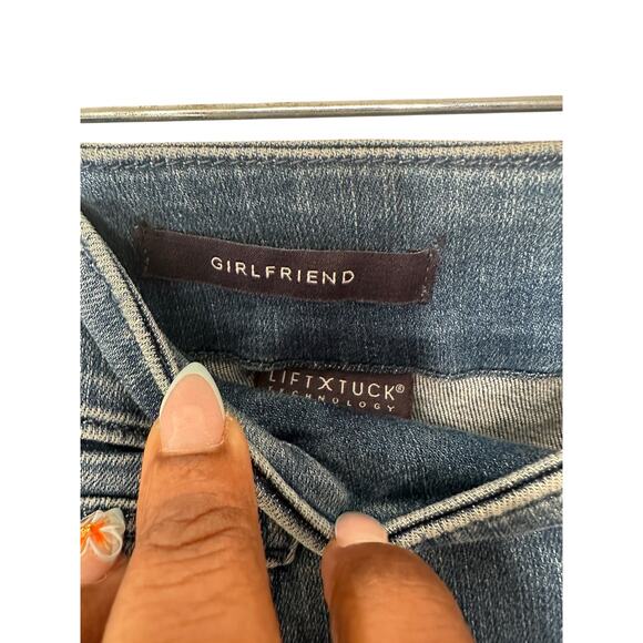 NYDJ Girlfriend Jeans Medium Wash Lift Tuck Technology Straight Leg Size 10 - Picture 3 of 14